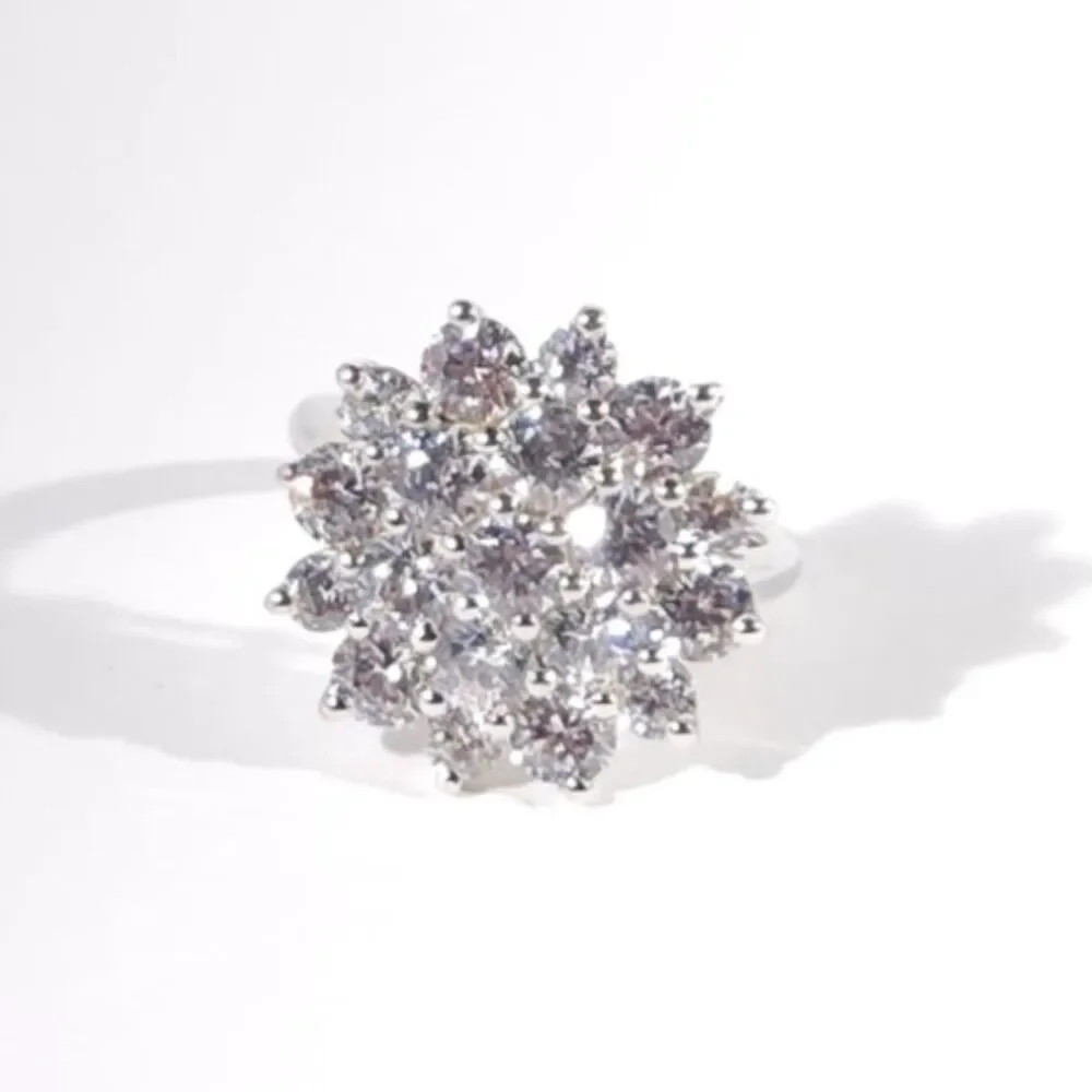 Simulated Diamond Swarovski Ring Cubic Zirconia Size 7